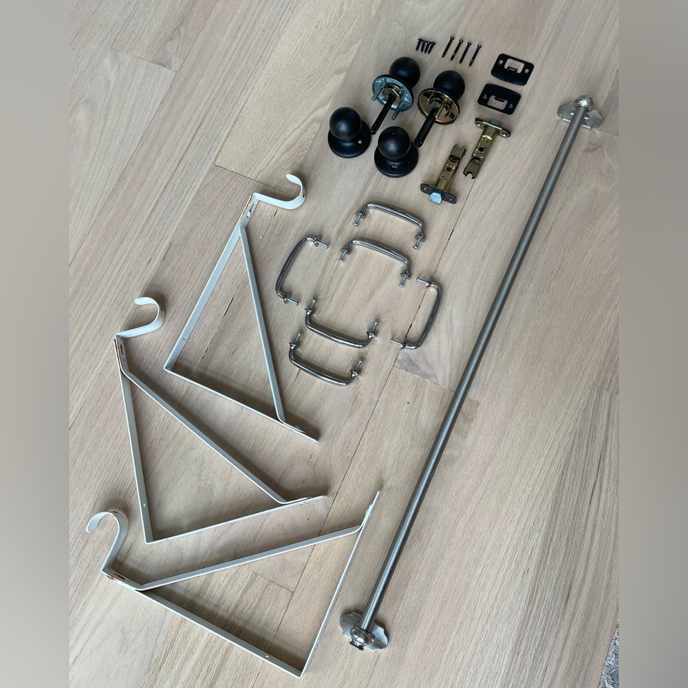 HYPERTOUGH Doorknob Set, IKEA metal hangers, IKEA towel hanger, Drawer handles